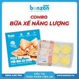 [BỮA XẾ NĂNG LƯỢNG] CALZONE - PIZZA GẬP NHÂN PHÔ MAI CÀ CHUA + BÁNH TART TRỨNG