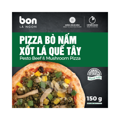 PIZZA BÒ NẤM XỐT LÁ QUẾ TÂY (150G)