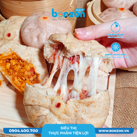BÁNH BAO NGUYÊN CÁM NHÂN XÁ XÍU PHÔ MAI 110G (440G)