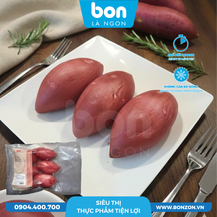 BÁNH KHOAI LANG TÍM NHÂN PHÔ MAI BON 40G (240G)