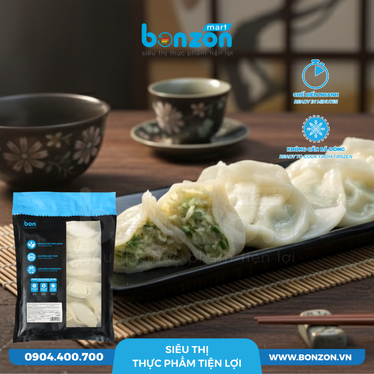 BÁNH XẾP KIỂU NHẬT NHÂN HẢI SẢN VÀ PHÔ MAI 25G (500G)