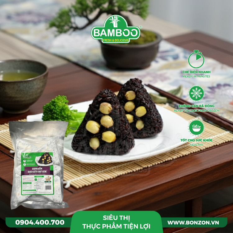 CƠM NẮM GẠO LỨT HẠT SEN 80G  (480G)