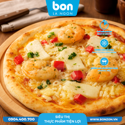 PIZZA HẢI SẢN XỐT KIM QUẤT BON (150G)