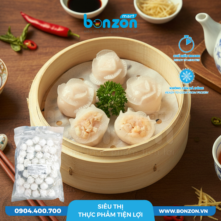 HÁ CẢO HẢI SẢN HOA HỒNG 22G (880G)