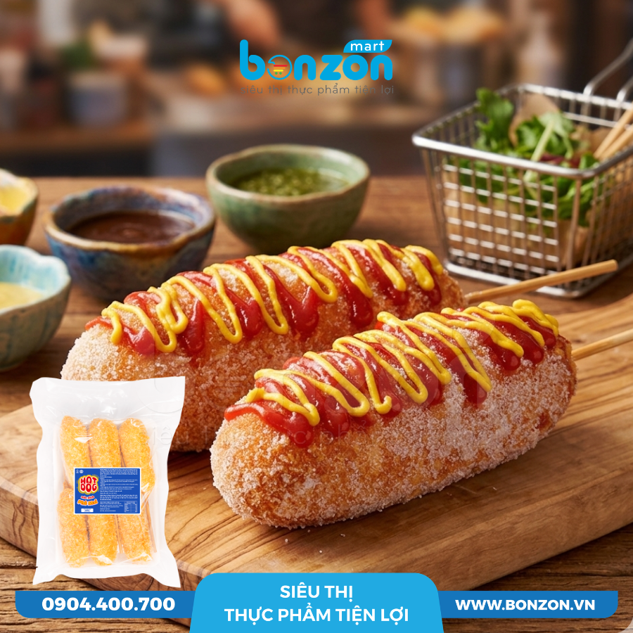 HOTDOG XÚC XÍCH PHÔ MAI 100G (600G)
