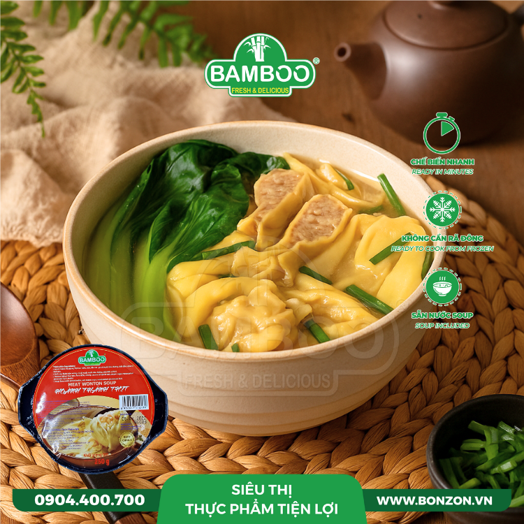 HOÀNH THÁNH THỊT HỘP BAMBOO 250G