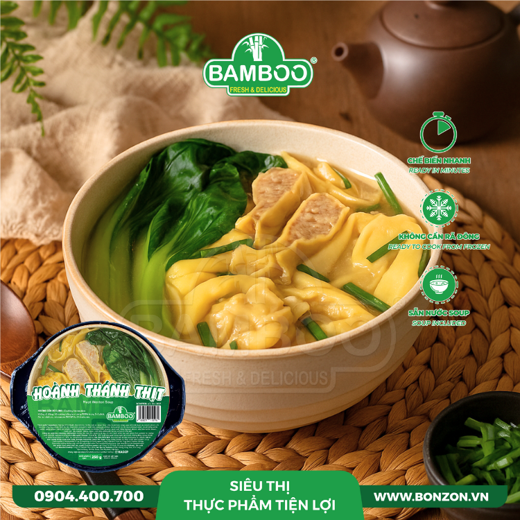 HOÀNH THÁNH THỊT HỘP BAMBOO 250G