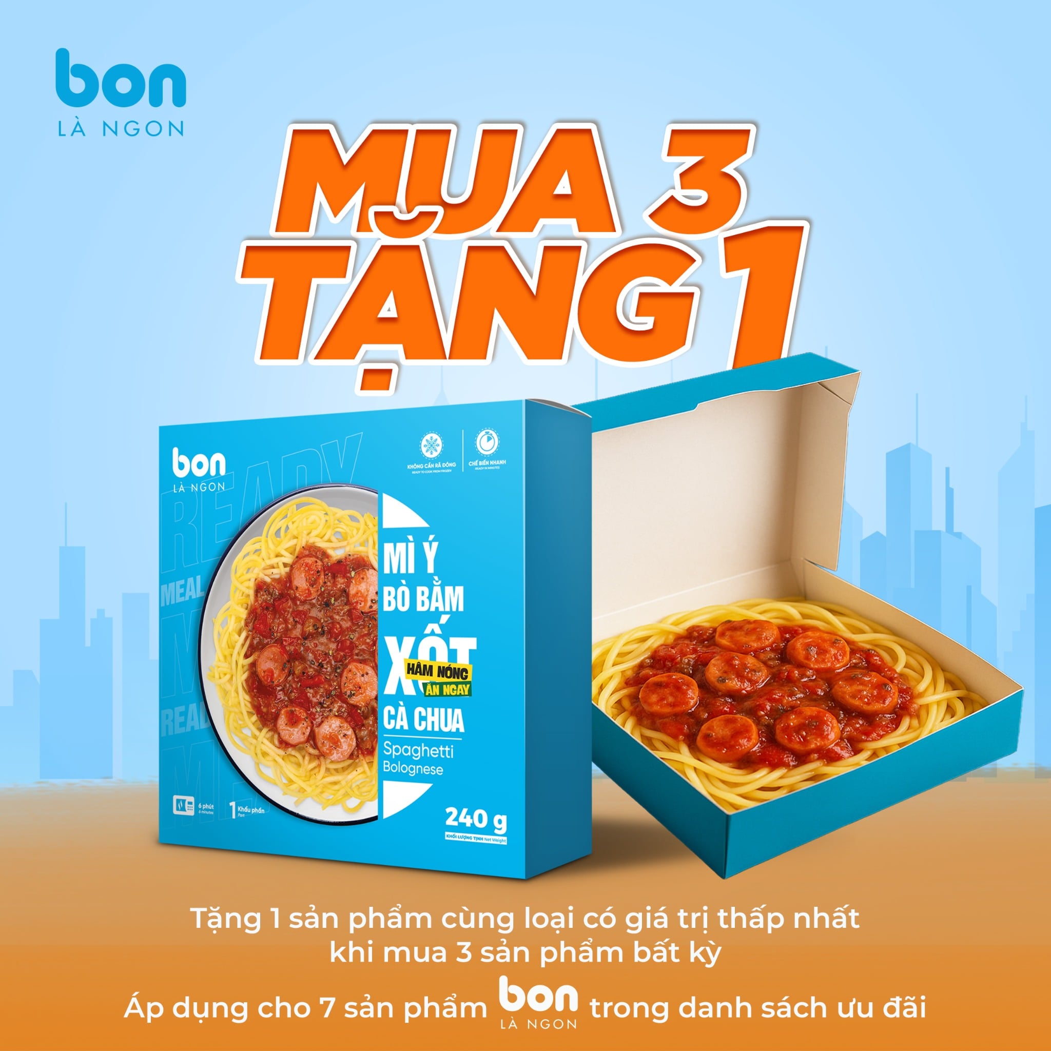 MÌ Ý BÒ BẰM XỐT CÀ CHUA (240G)