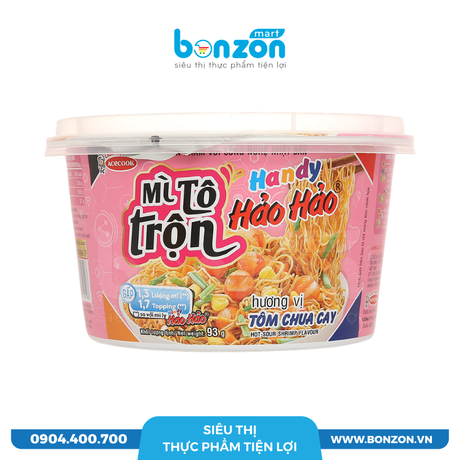 MÌ TÔ TRỘN HANDY HẢO HẢO (93G)