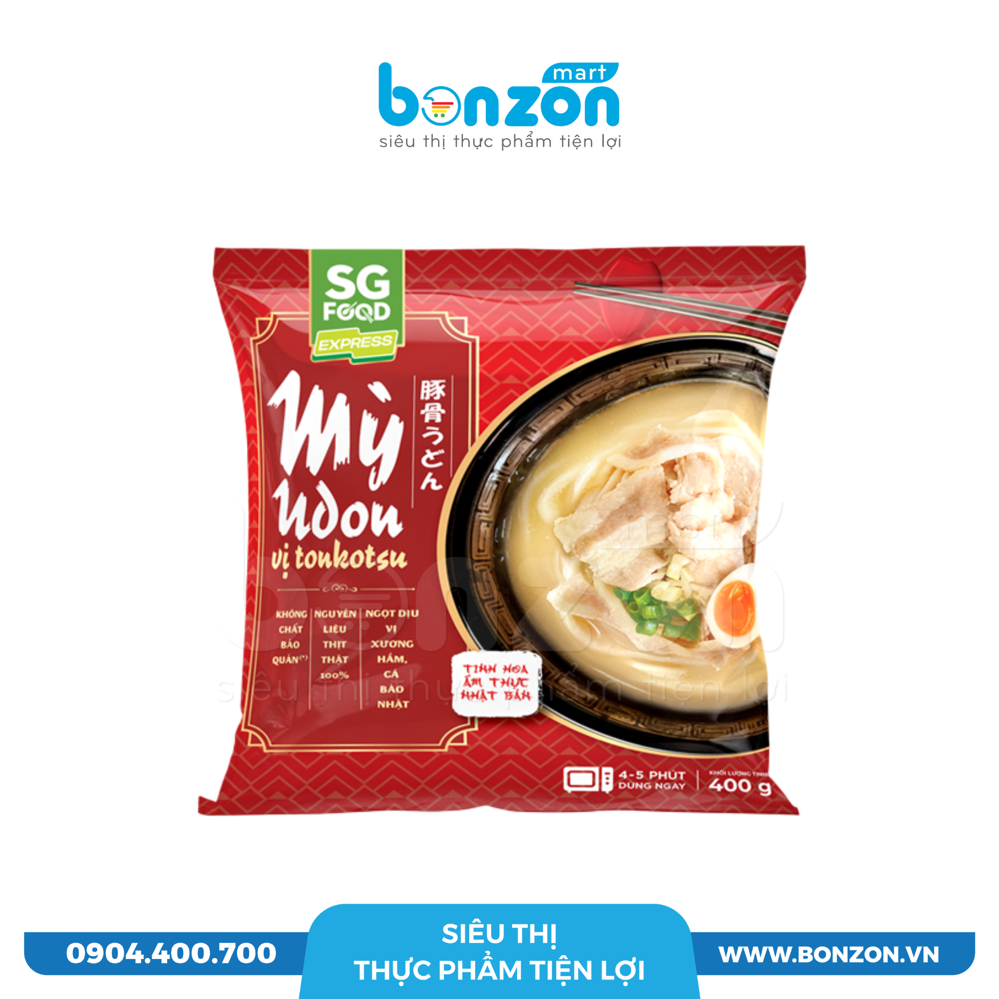 MỲ UDON VỊ TONKOTSU SG FOOD (400G)