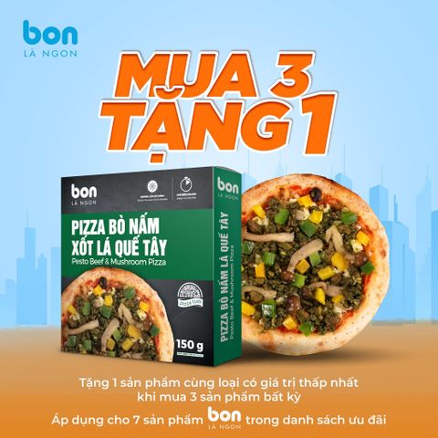 PIZZA BÒ NẤM XỐT LÁ QUẾ TÂY (150G)