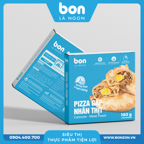 CALZONE - PIZZA GẬP NHÂN THỊT 90G (180G)