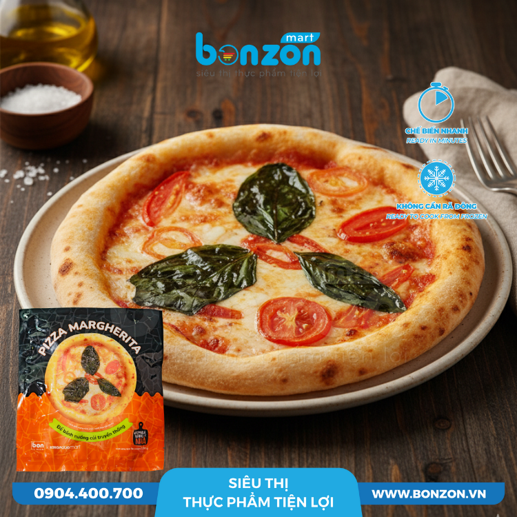 PIZZA MARGHERITA KINGBON 15CM (120G)