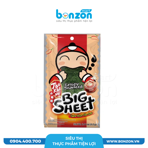 RONG BIỂN TAO KAE BOI BIG SHEET VỊ SỐT MAYO TỎI ỚT (3.2G)