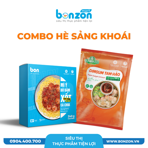 [COMBO HÈ SẢNG KHOÁI] DIMSUM TAM HẢO + MÌ Ý BÒ BẰM XỐT CÀ CHUA