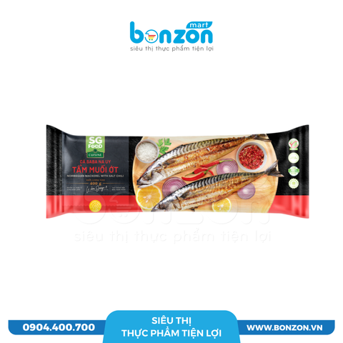 CÁ SABA TẨM MUỐI ỚT SG FOOD (400G)