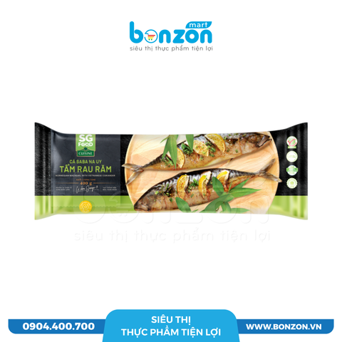CÁ SABA TẨM RAU RĂM SG FOOD (400G)