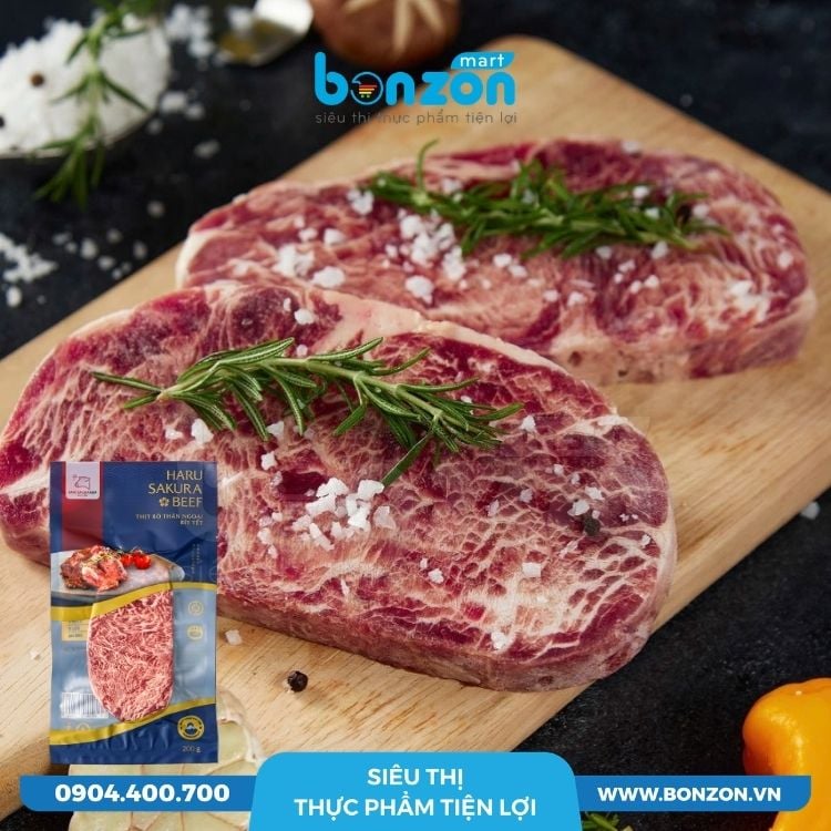 THĂN NGOẠI BÒ BÍT TẾT CẨM THẠCH SAKURA (200G)