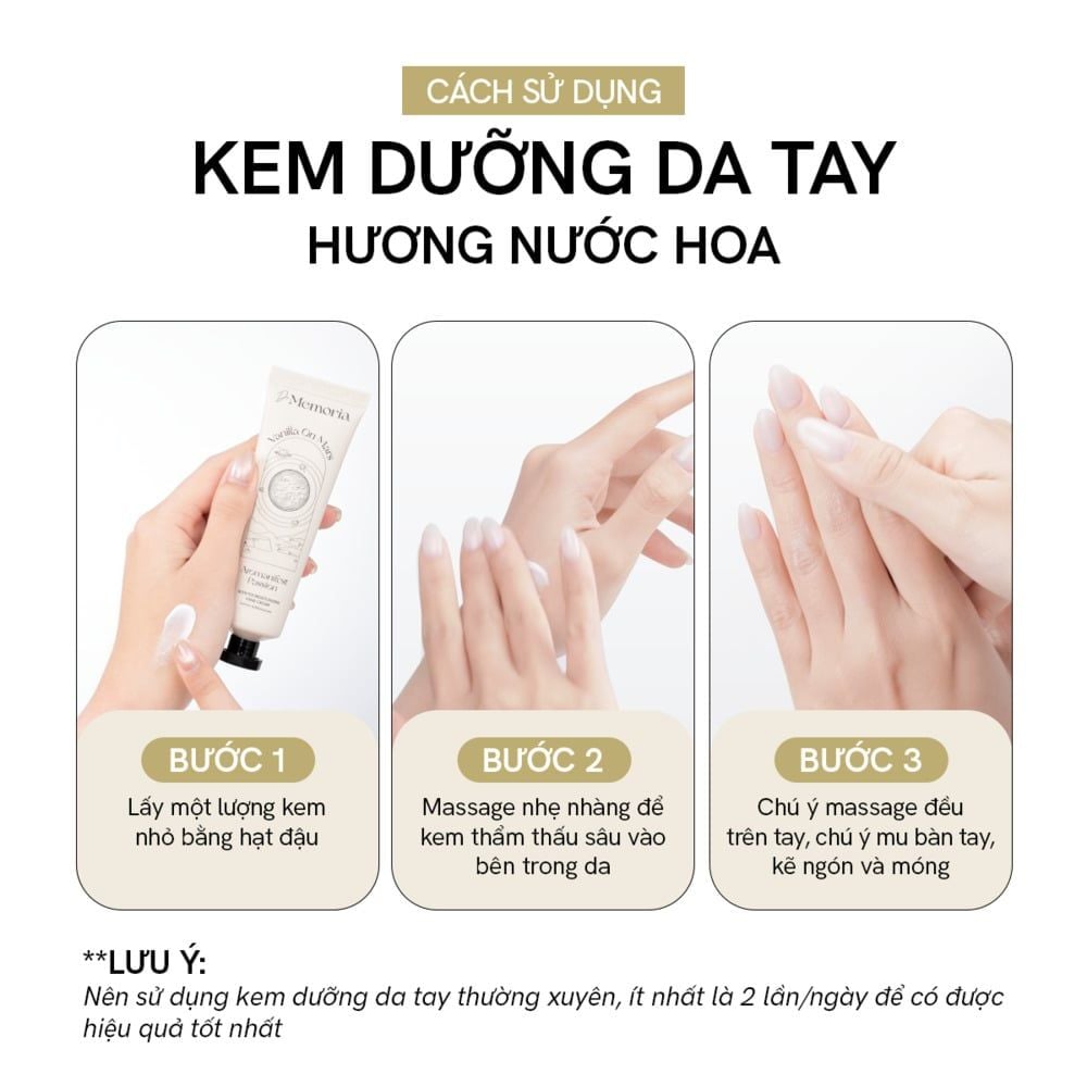  [Mới] Kem Dưỡng Da Tay De Memoria Hương Nước Hoa (50ml) 