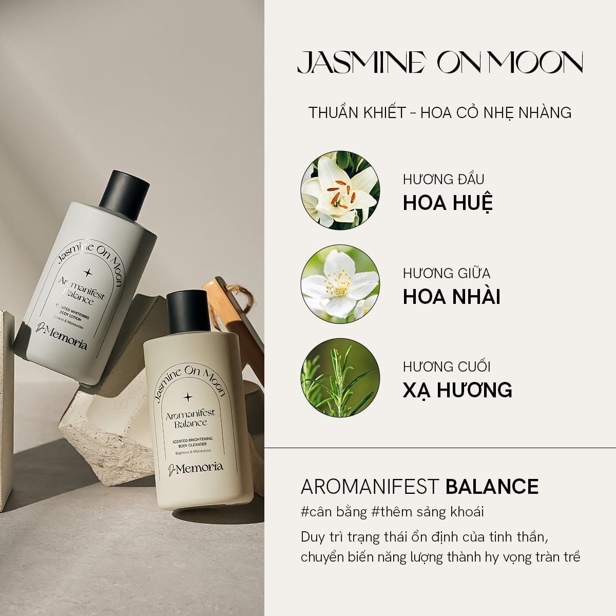  Combo Dưỡng Trắng Da De Memoria Hương Nước Hoa 