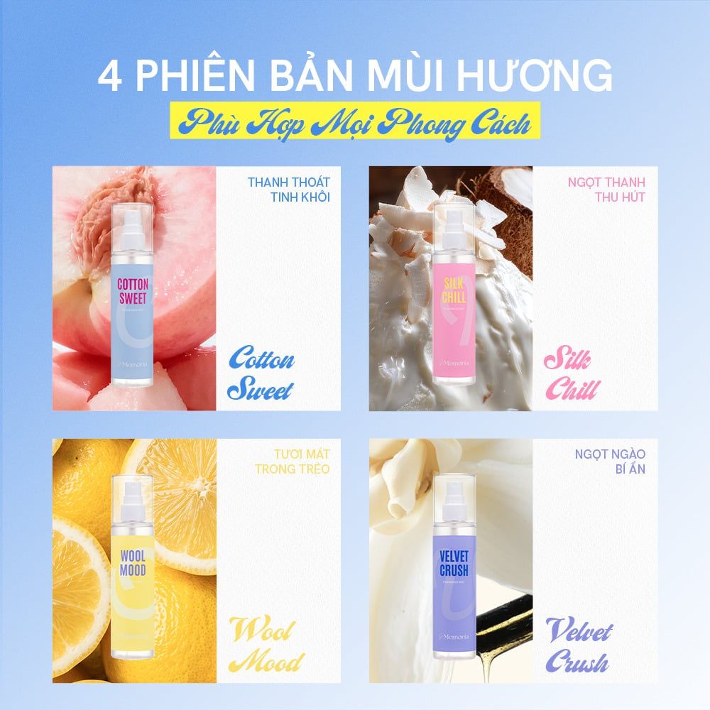  [MỚI] Xịt Thơm Toàn Thân De Memoria Hương Nước Hoa 150ml 