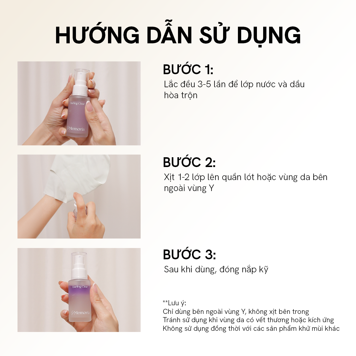  [MỚI] Nước Hoa Vùng Kín De Memoria - Xạ Hương Tinh Tế, Tươi Mới (30ml) 