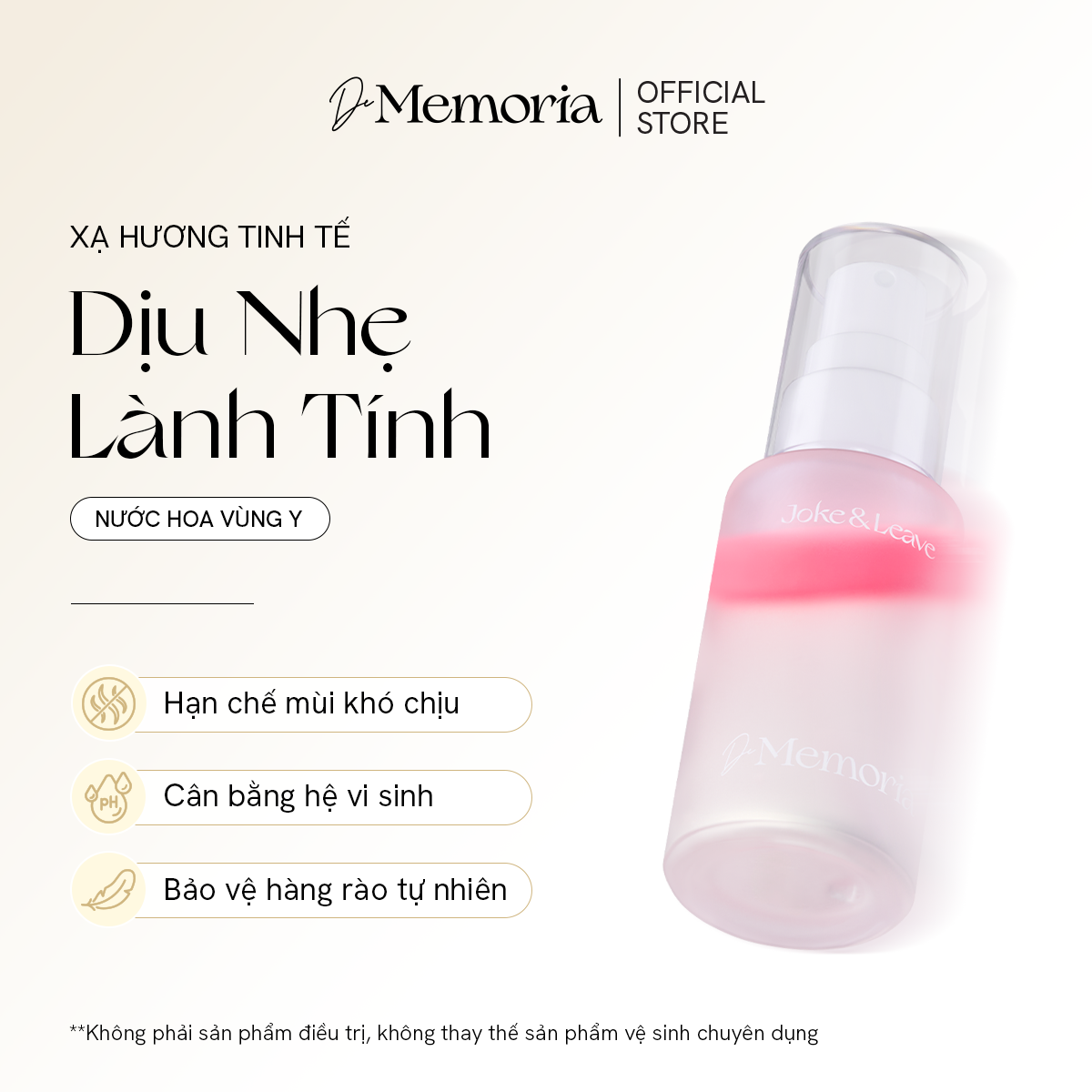  [MỚI] Nước Hoa Vùng Kín De Memoria - Xạ Hương Tinh Tế, Tươi Mới (30ml) 