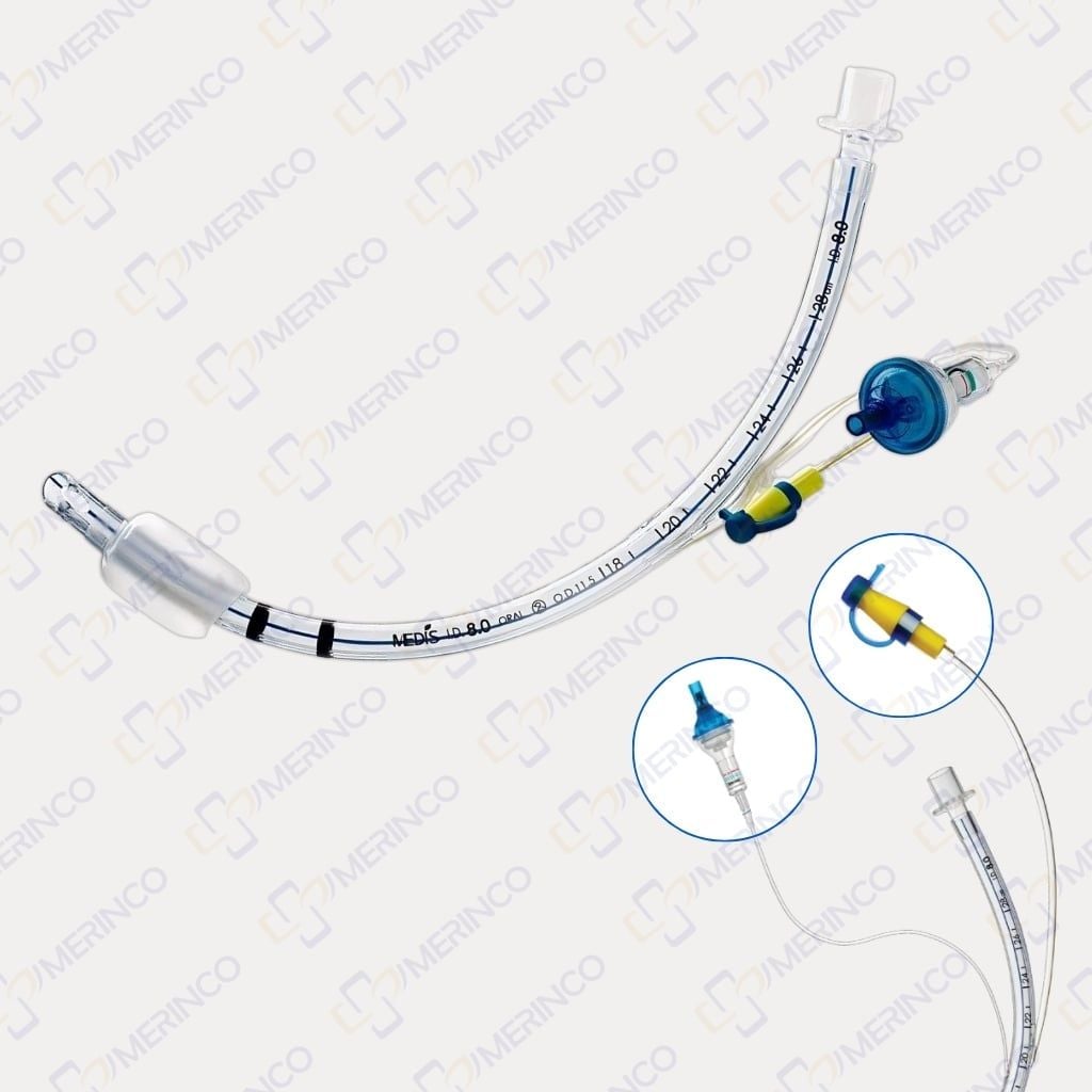 Ống nội khí quản có hút trên bóng kèm van đo áp lực bóng AccuCuff
