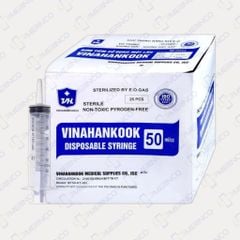 Bơm tiêm 50cc cho ăn sử dụng 1 lần Vinahankook bơm thức ăn vào dạ dày