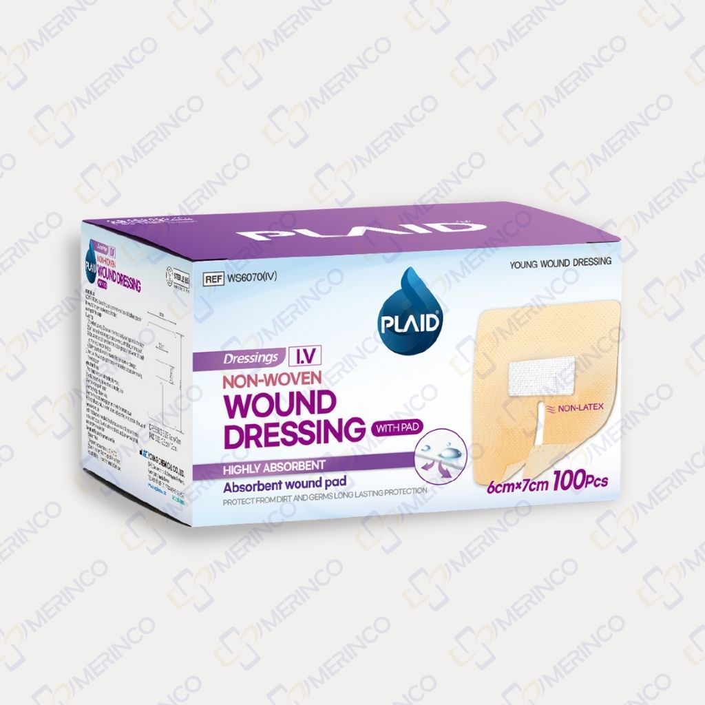 Băng keo cố định kim luồn có gạc Wound - IV 6cmx7cm (1 hộp)
