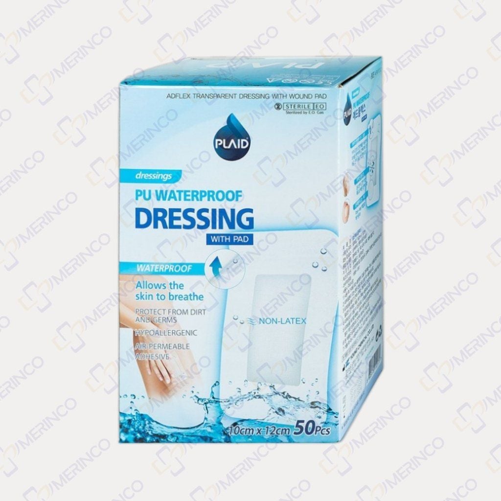 Băng gạc vô trùng không thấm nước Sterile Adflex (With-Pad) 10cmx12cm (hộp)