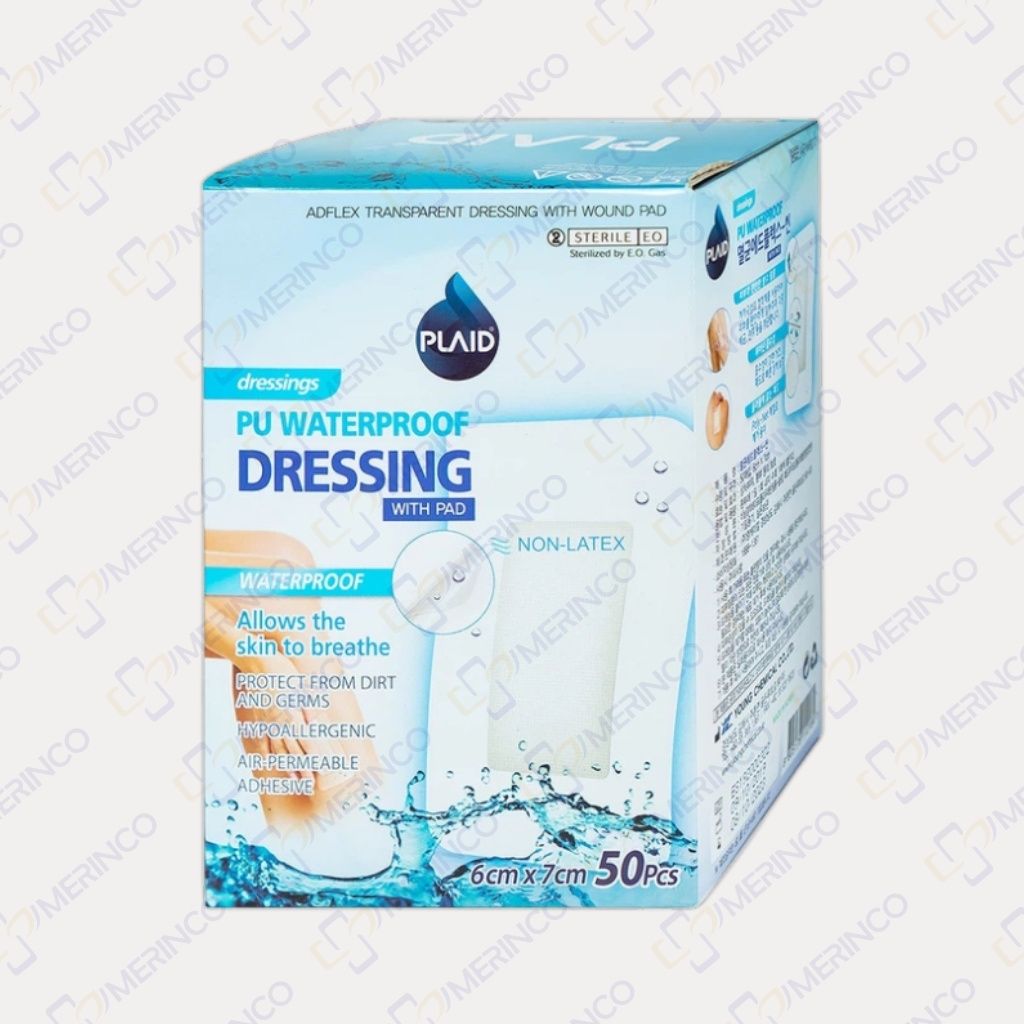 Băng gạc vô trùng không thấm nước Sterile Adflex (With-Pad) 6cmx7cm (hộp)