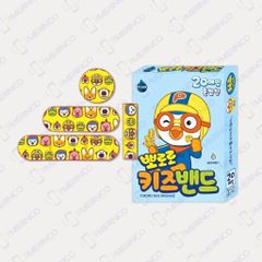 Băng keo cá nhân in hình Pororo dành cho trẻ em 4 size (1 hộp)