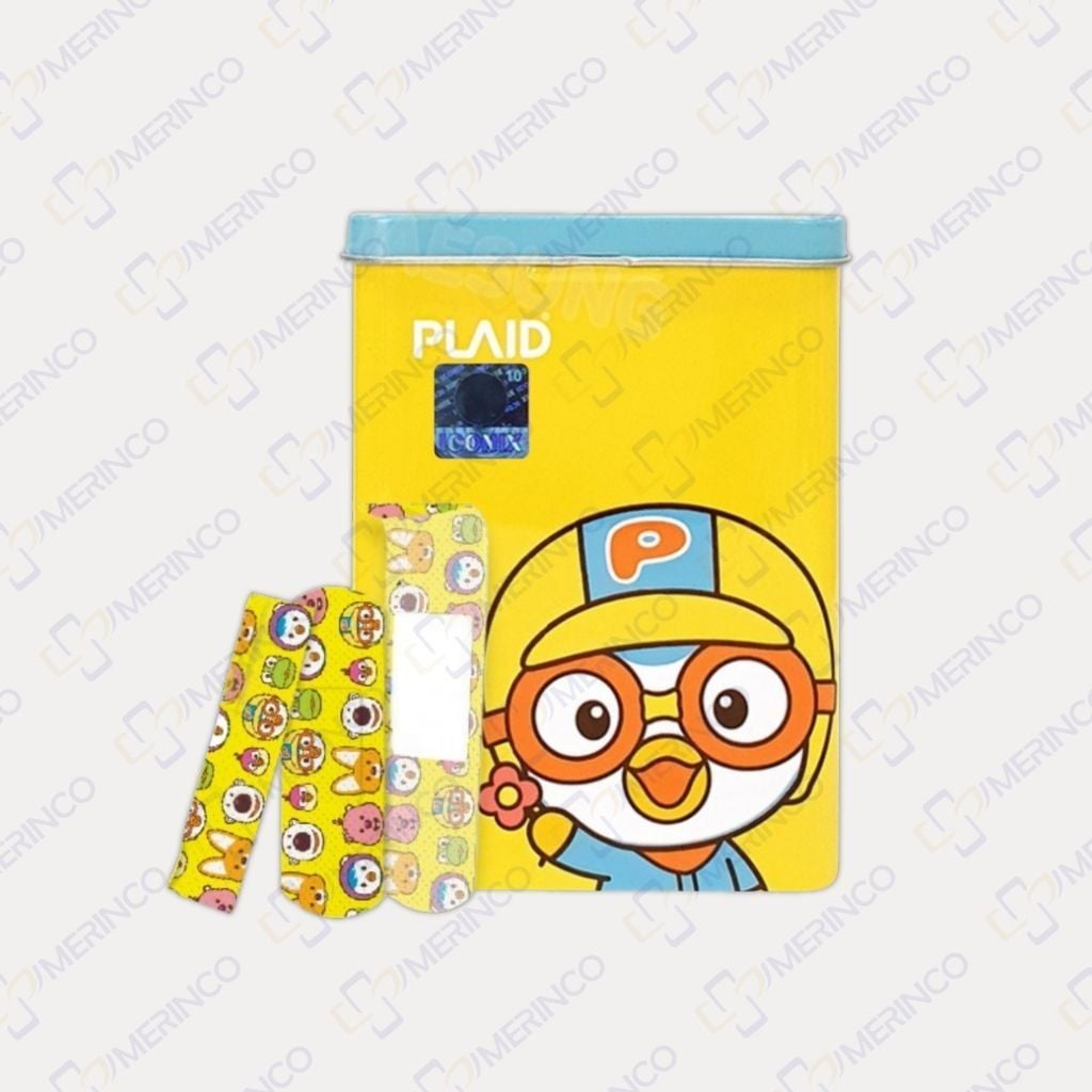 Băng keo cá nhân Pororo hộp thiếc (1 hộp)