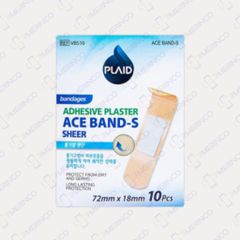 Băng keo cá nhân màu da Ace-band Sheer 72mmx18mm (hộp 10 miếng)