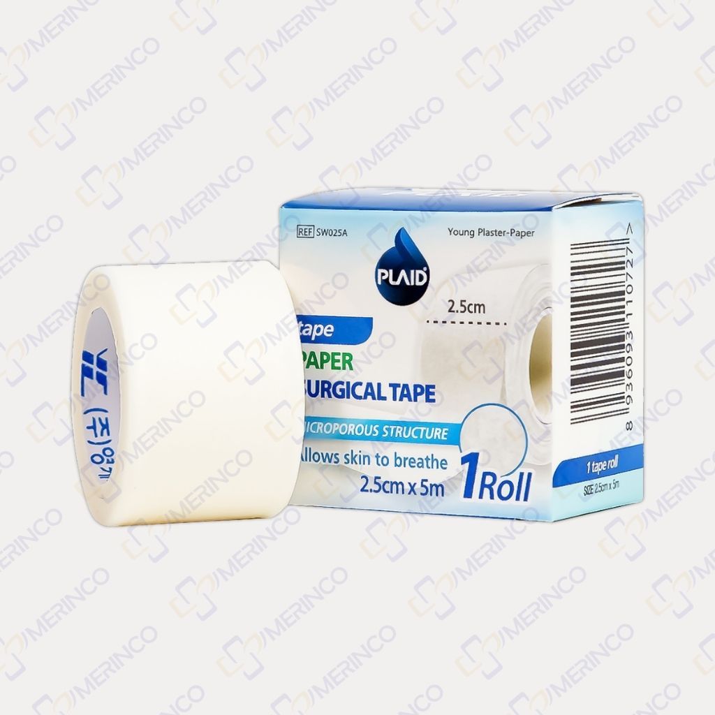 Băng keo cuộn giấy dành cho da nhạy cảm Young Plaster-Paper màu trắng