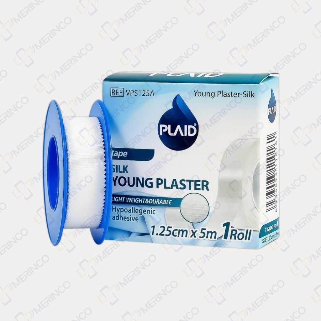 Băng keo cuộn lụa Young Plaster-Silk màu trắng