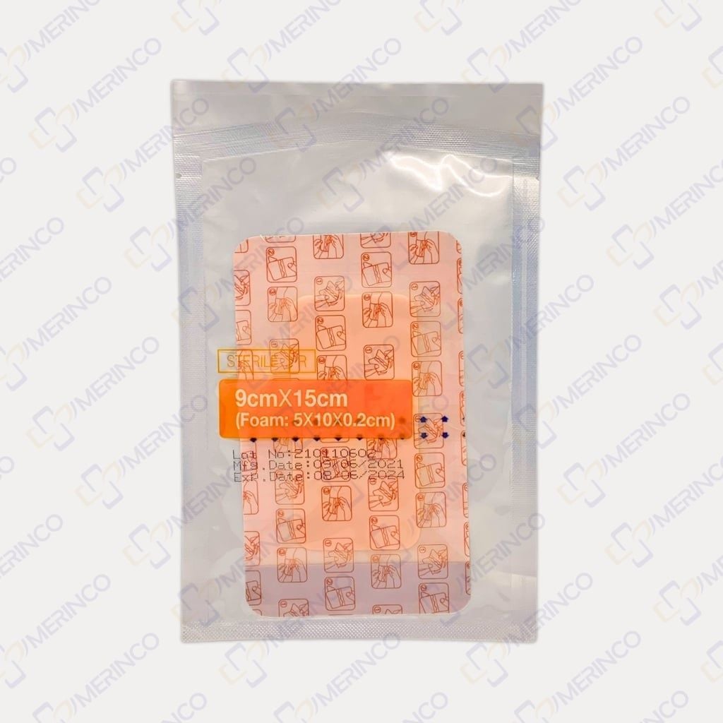 Băng gạc xốp Therasorb Algi Plus Adhesive không dính vào vết thương 9cmx15cm