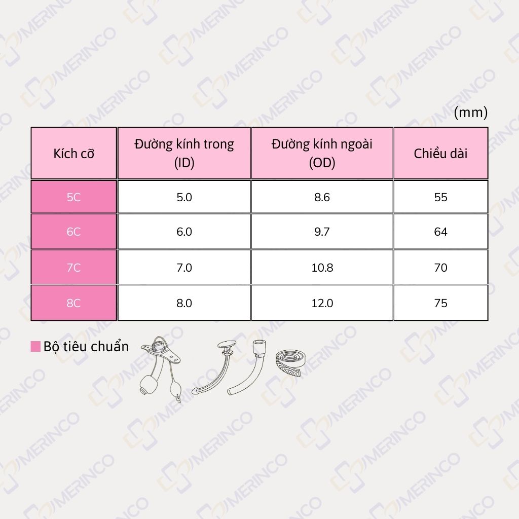 Ống mở khí quản 2 nòng có bóng MERA SOFIT D-C