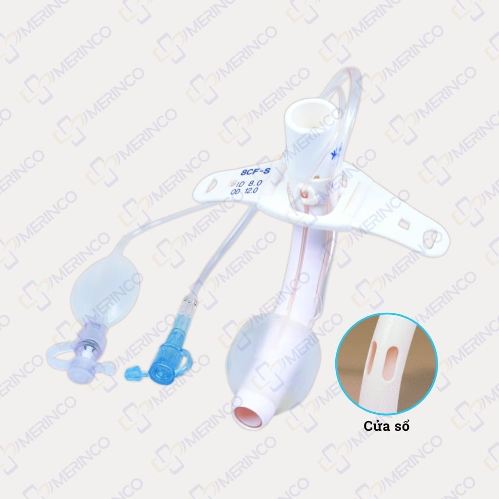 Ống mở khí quản 2 nòng có bóng, có cửa sổ kèm ống hút trên bóng MERA SOFIT D-CFS