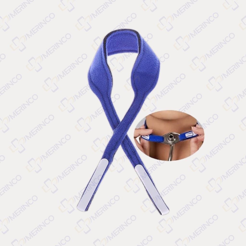 Dây đai cố định ống mở khí quản (xanh đậm)