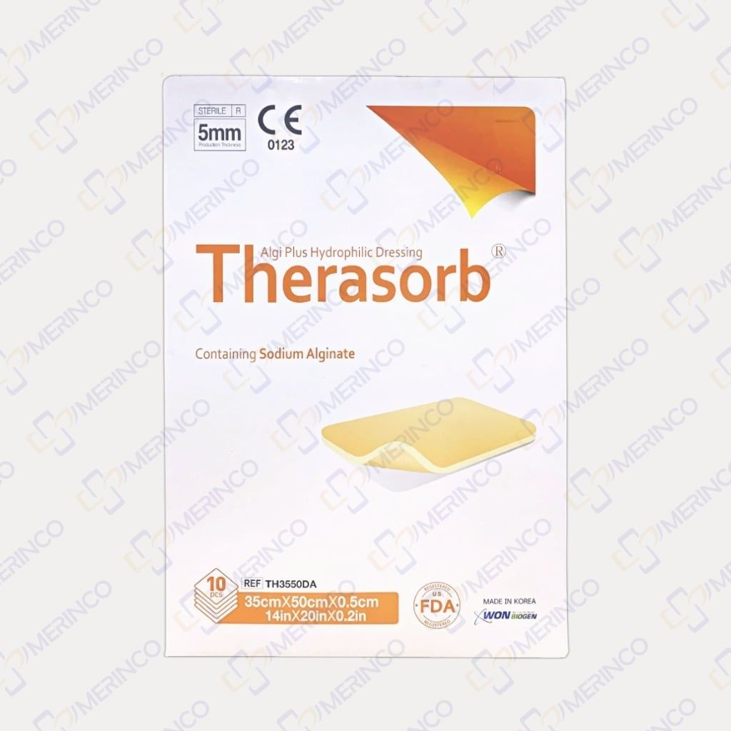 Gạc xốp siêu thấm hút dịch tiết vết thương Therasorb Algi Plus Hydrophilic 35cmx50cm