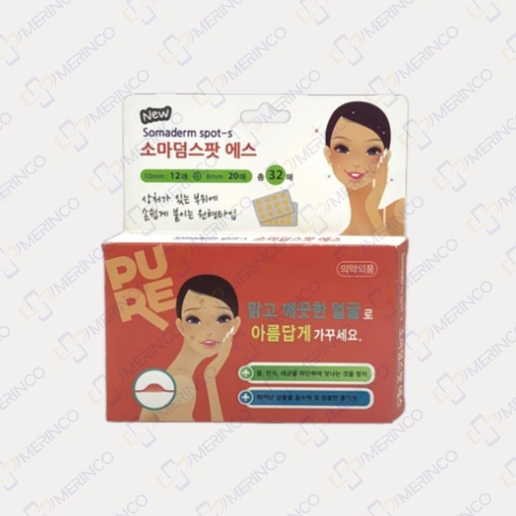 Miếng dán mụn Somaderm Spot - S ngăn ngừa sẹo do mụn (32 miếng)