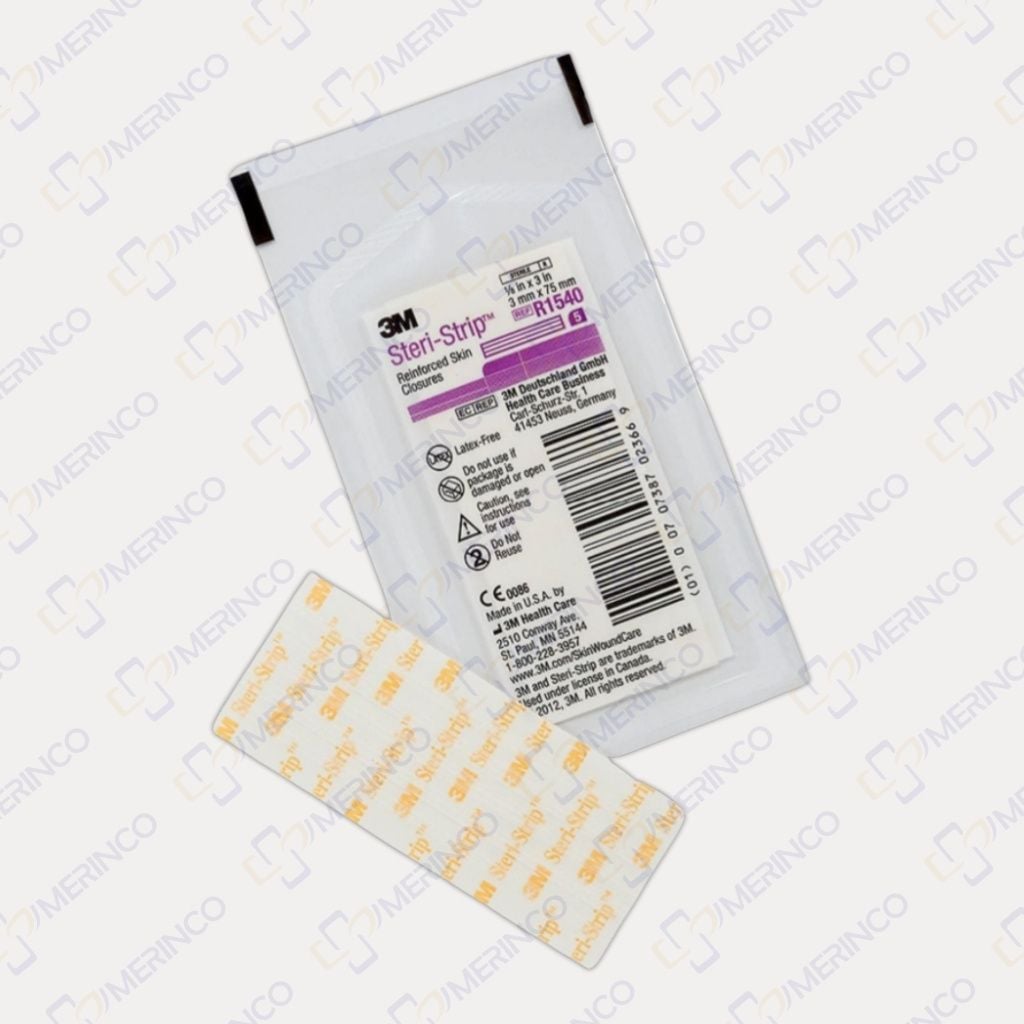 Miếng dán vết thương tránh giãn sẹo thay chỉ khâu 3M STERI-STRIP™ R1540 (3x75mm)