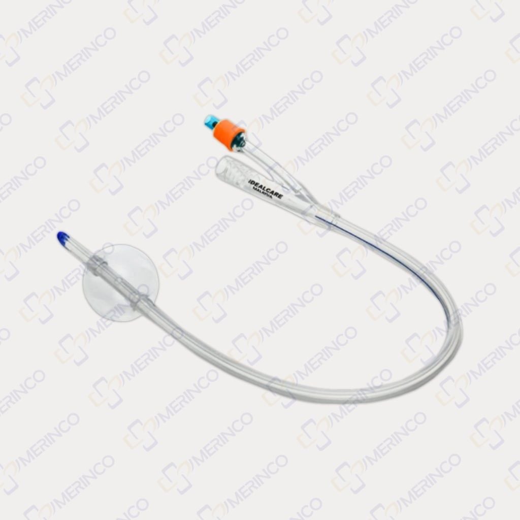 Ống thông tiểu sonde tiểu foley silicon 2 nhánh sử dụng dài ngày Idealcare