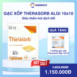 Gạc xốp siêu thấm hút dịch tiết vết thương Therasorb Algi Plus Hydrophilic 10cmx10cm (hộp)