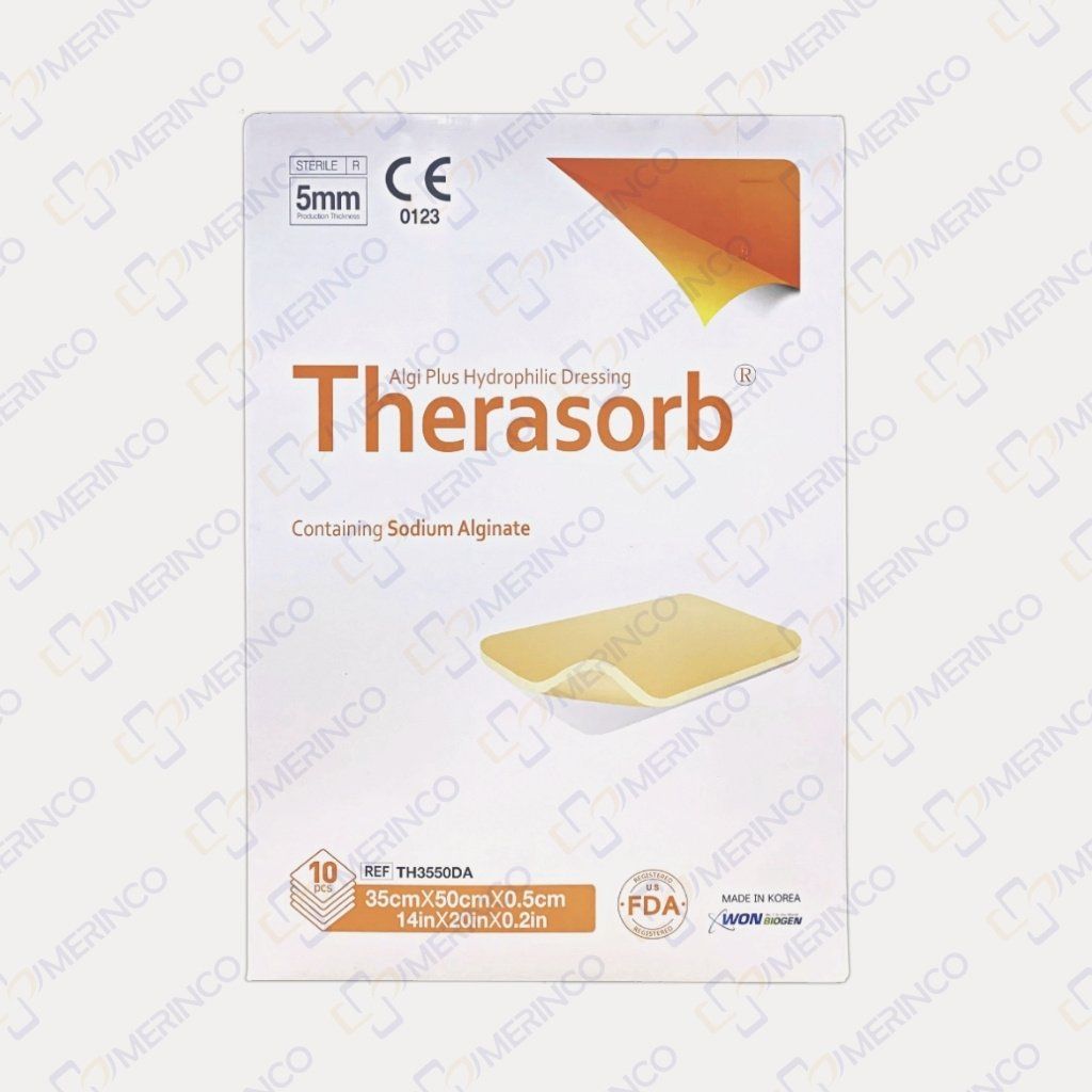 Gạc xốp siêu thấm hút dịch tiết vết thương Therasorb Algi Plus Hydrophilic 35cmx50cm