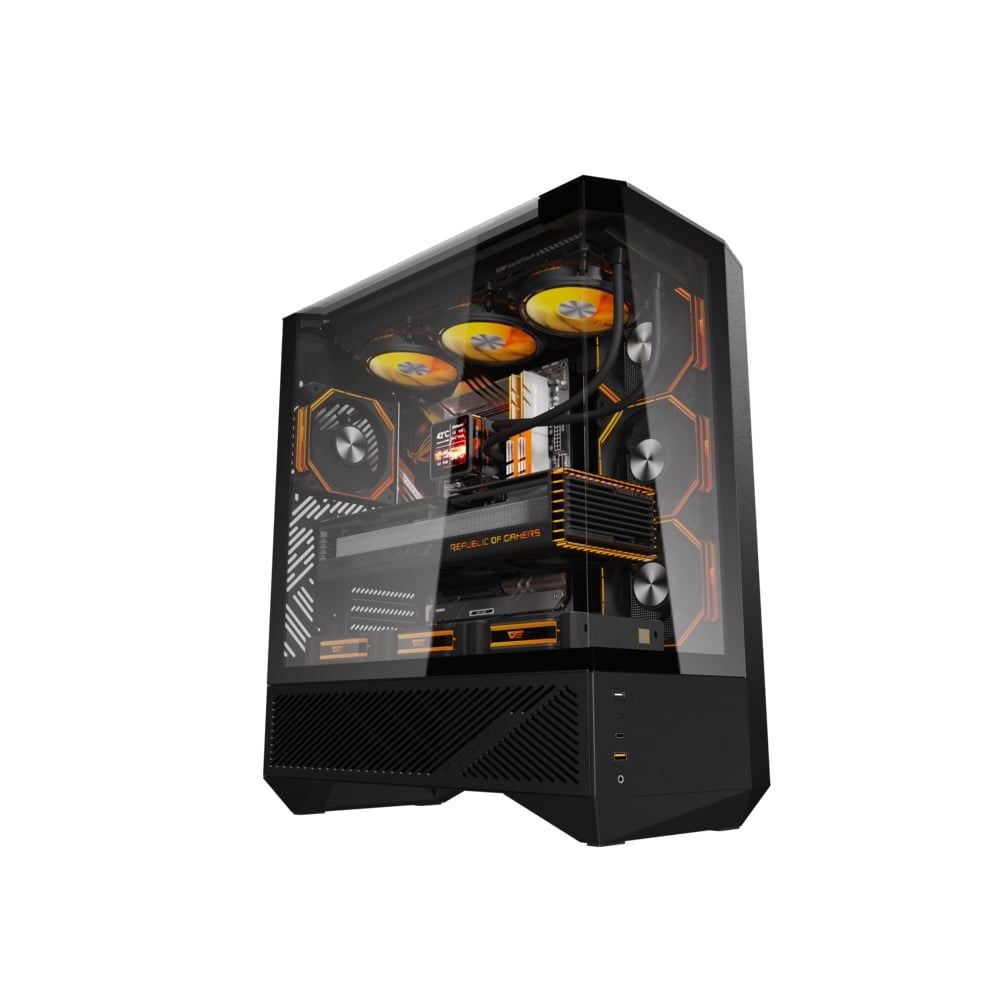 Vỏ Case DARKFLASH DY460 Black/White - No Fan (ATX)