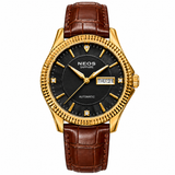  Đồng Hồ Cơ Nam Dây Da Neos M-90105 Sapphire Bảo Hành Chính Hãng 5 Năm 