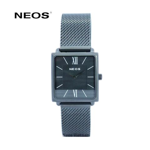  Đồng Hồ Mặt Vuông Nữ Neos N-40674L Sapphire Dây Lưới 